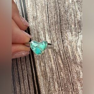 Turquoise Heart Ring